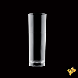 Plastic Collins glas Herbruikbaar SAN transparant 200ml (102 stuks)