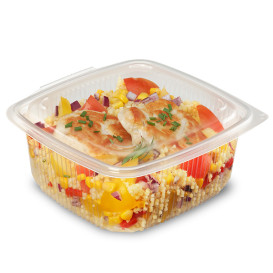 Plastic Container Microwave PP transparant 1500ml 19,0x18,5cm (50 stuks) 