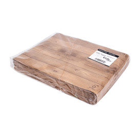 Papieren Placemats 30x40cm kraft "Hout" 40g (1000 stuks)