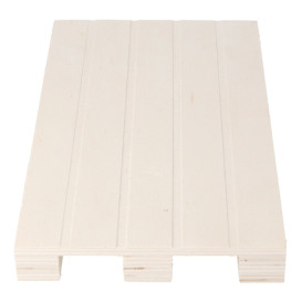 Houten mini Pallet Bediening Platter 20x12x2cm (1 stuk) 
