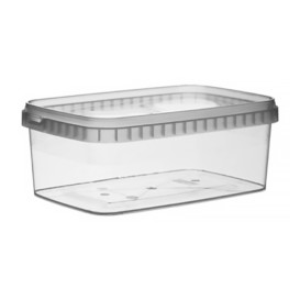 Plastic deli Container en Plastic Deksel PP Onbreekbaar 1200ml 19,2x12,6cm (13 stuks)