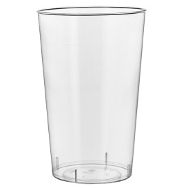 Plastic PS beker Geïnjecteerde glascider transparant 500 ml (30 stuks)