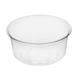 Tub Deli Container PLA transparant Compostable 355ml (50 stuks) 