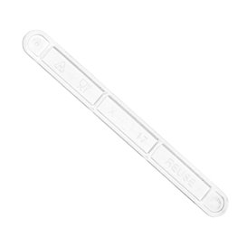 Plastic PS koffie roerder transparant 9cm (2500 stuks)