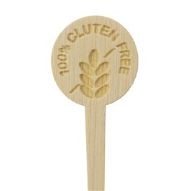 Bamboe Markeerstift “Gluten Free” 10cm (600 stuks) 